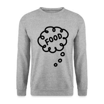Eat - Unisex Sweatshirt - salt & pepper - Front - Alina (178cm) & Michal (187cm)