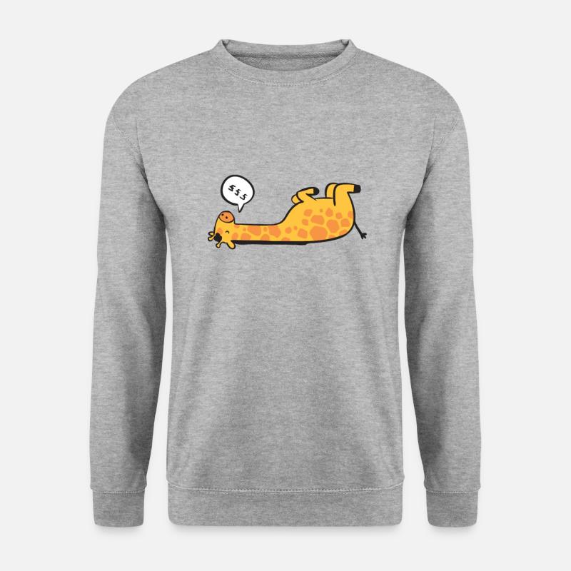 Sleeping giraffe - Unisex Sweatshirt - salt & pepper