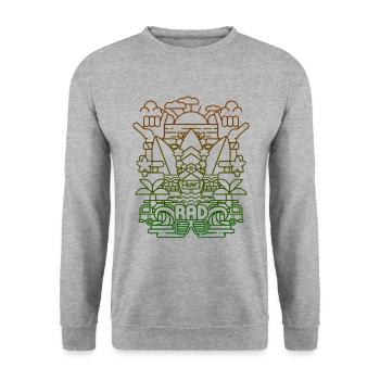 Just Surf - Unisex Sweatshirt - salt & pepper - Front - Alina (178cm) & Michal (187cm)