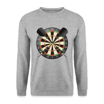 Fléchettes Fléchettes Fléchettes Fléchettes Cadeau - Sweat-shirt Unisexe - gris chiné - Devant - Alina (178cm) & Michal (187cm)