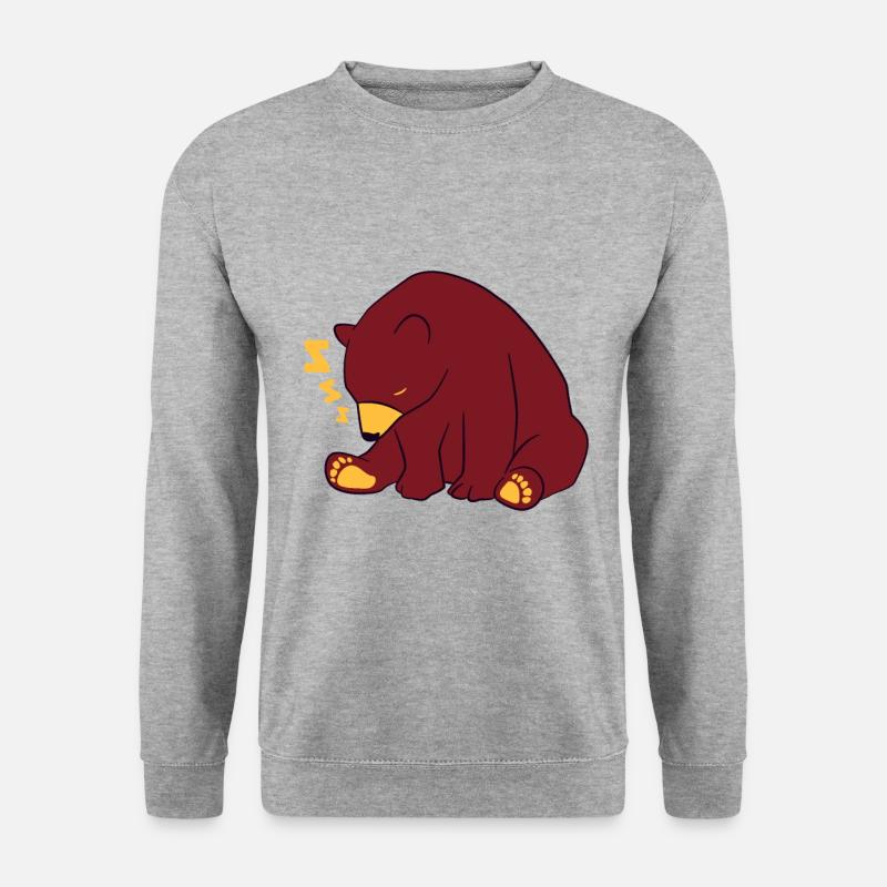 Sleeping bear - Unisex Sweatshirt - salt & pepper