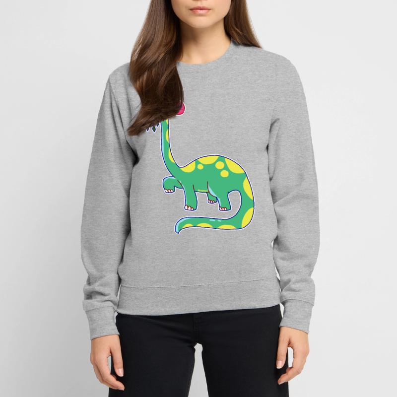 Dinosaurier hat schlechte Laune Unisex Pullover