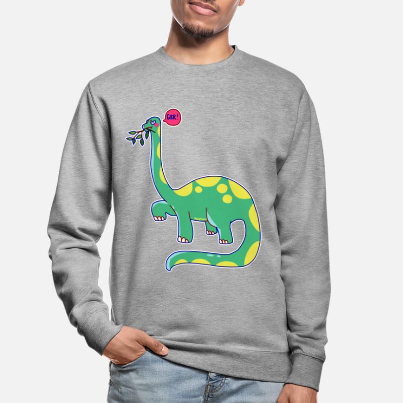 Dinosaurier hat schlechte Laune Unisex Pullover