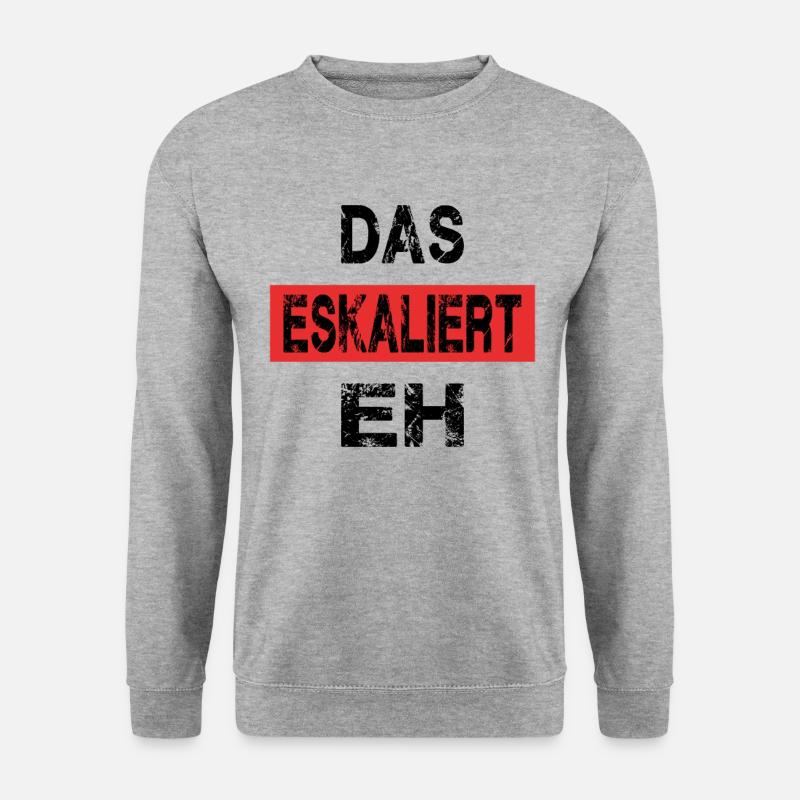 DAS ESKALIERT EH - Unisex Pullover - Weißgrau meliert
