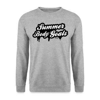 Target Body Summer Body - Unisex Sweatshirt - salt & pepper - Front - Alina (178cm) & Michal (187cm)