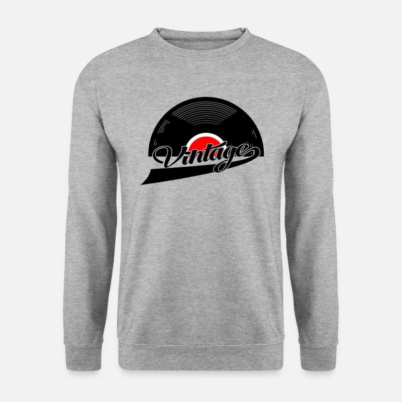 vintage vinyl record - Unisex Sweatshirt - salt & pepper