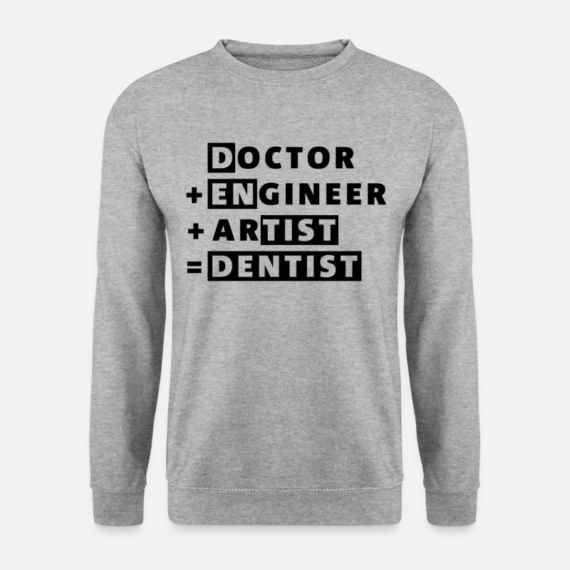 Dentist - Unisex Pullover - Weißgrau meliert