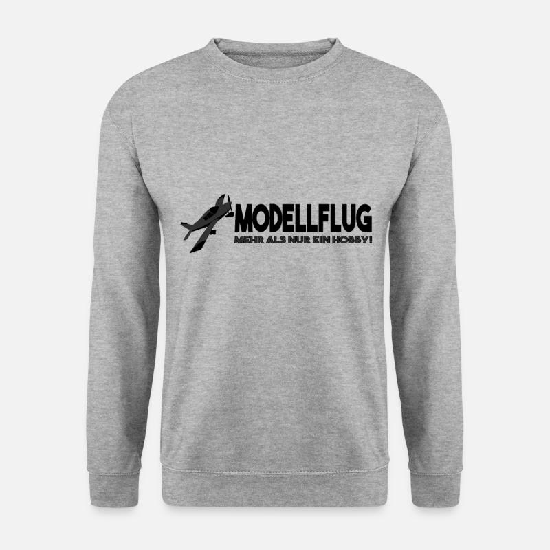 Modellflug Mehr Als Nur Ein Hobby - Unisex Pullover - Weißgrau meliert