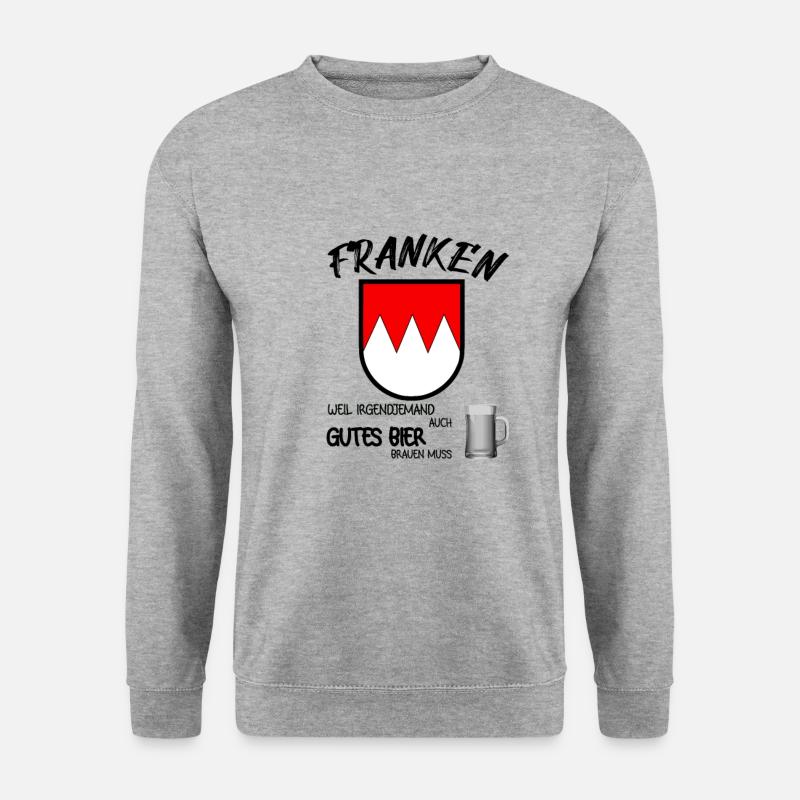 Franken Gutes Bier - Unisex Pullover - Weißgrau meliert