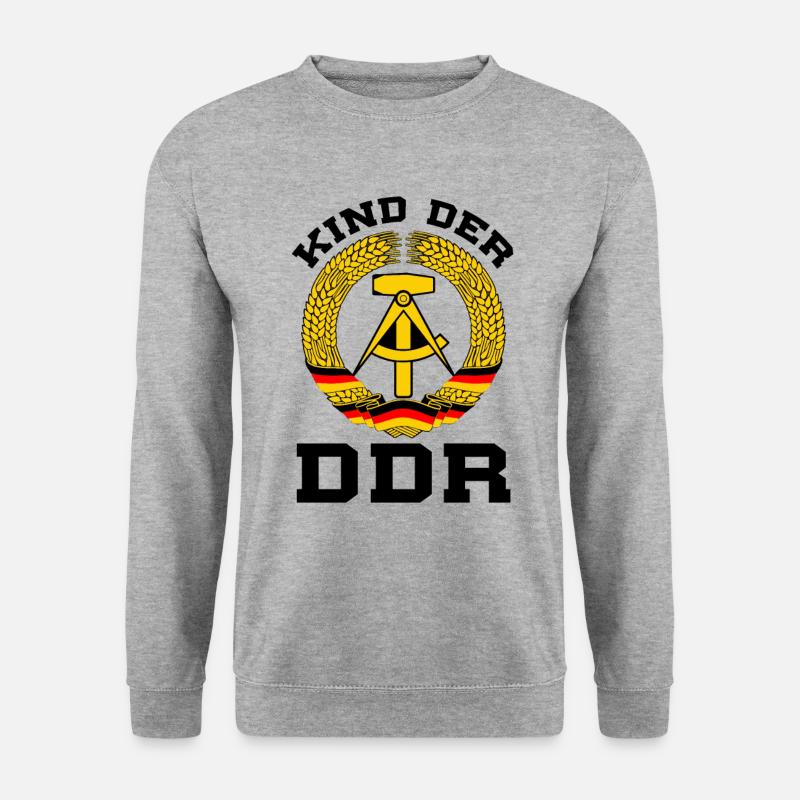 Kind Der DDR - Unisex Pullover - Weißgrau meliert
