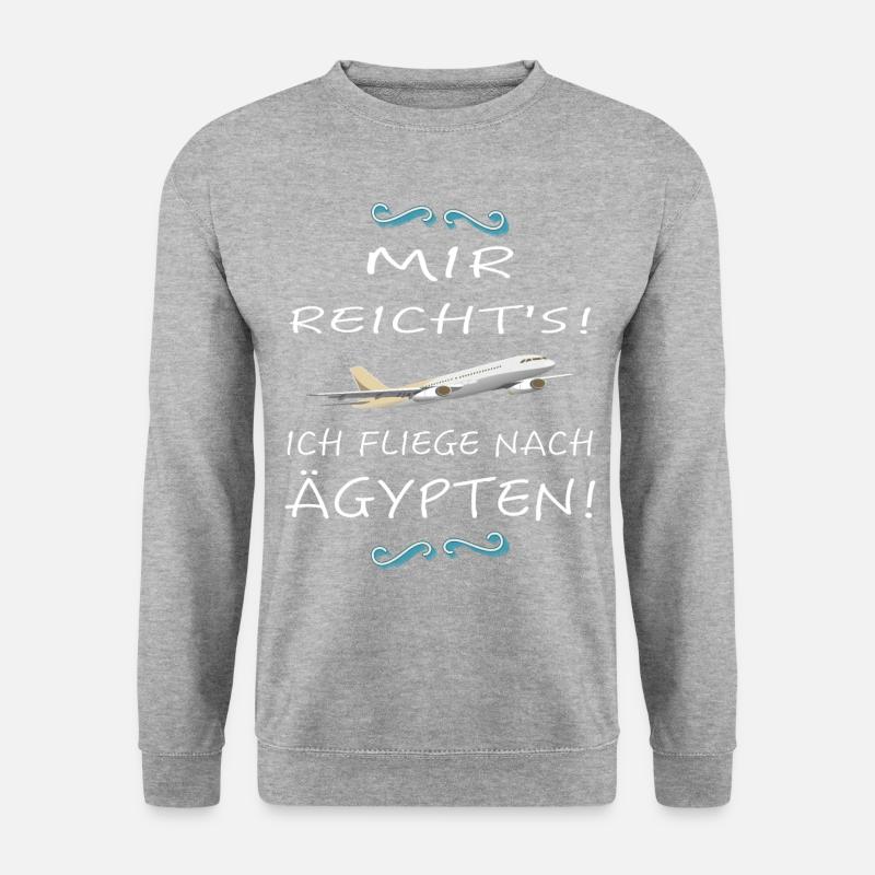 Ägypten Ägyptenurlaub Rotesmeer - Unisex Pullover - Weißgrau meliert