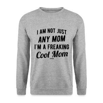 Muttertag Geschenk Familie Liebe Mama - Unisex Pullover - Weißgrau meliert - Vorne - Alina (178cm) & Michal (187cm)