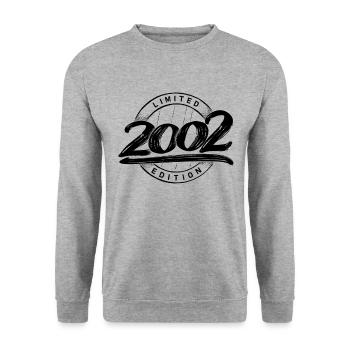 Limited Edition 20 years birthday vintage 2002 - Unisex Sweatshirt - salt & pepper - Front - Alina (178cm) & Michal (187cm)