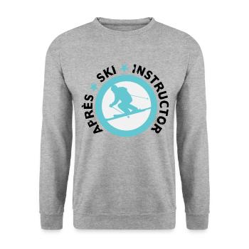 Moniteur après-ski - Ski - Sweat-shirt Unisexe - gris chiné - Devant - Alina (178cm) & Michal (187cm)