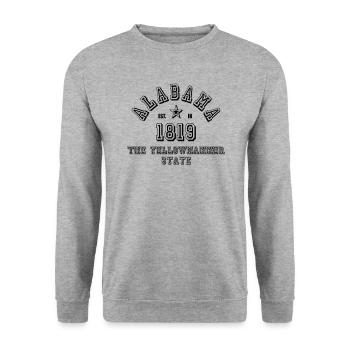 Alabama - Unisex Sweatshirt - salt & pepper - Front - Alina (178cm) & Michal (187cm)