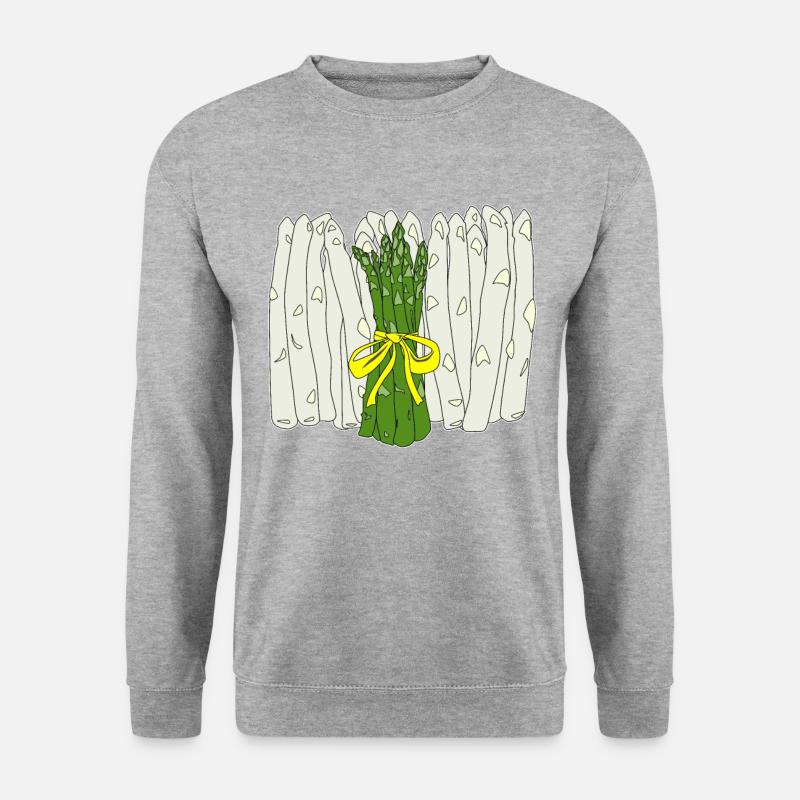 Spargel - Unisex Pullover - Weißgrau meliert