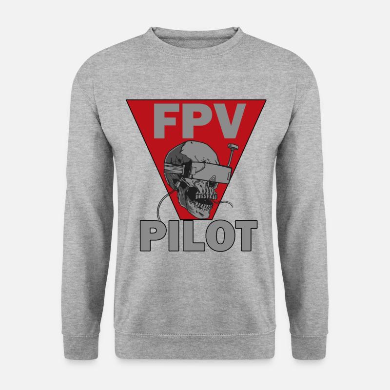 FPV pilot gift idea drone pilot - Unisex Sweatshirt - salt & pepper