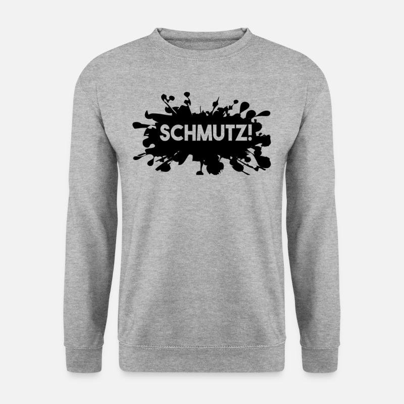 Schmutz Lustig Spruch Sprüche Jugendsprache - Unisex Pullover - Weißgrau meliert