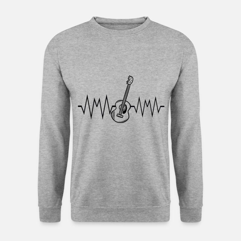 Musik - Unisex Pullover - Weißgrau meliert