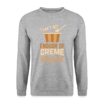 Creme Brulee Pudding Cream Chef Mama - Unisex Sweatshirt - salt & pepper - Front - Alina (178cm) & Michal (187cm)