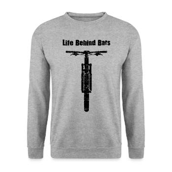 La vie derrière les barreaux Cyclistes Bikers Bikers MTB Gesch - Sweat-shirt Unisexe - gris chiné - Devant - Alina (178cm) & Michal (187cm)