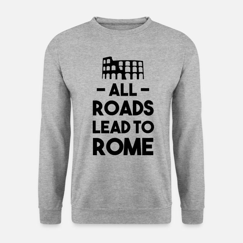 Italien! - Unisex Pullover - Weißgrau meliert