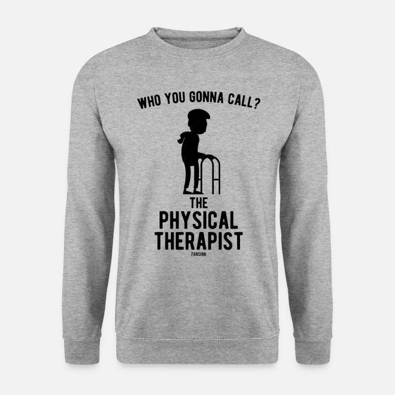 Physiotherapie - Unisex Pullover - Weißgrau meliert