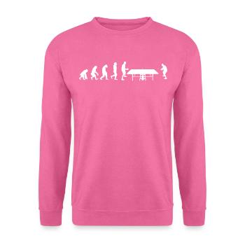 Evolution du ping-pong | Ping Pong | Ping-pong - Sweat-shirt Unisexe - rose - Devant