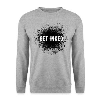 Tattoos tattoo tattooist tattoo machine - Unisex Sweatshirt - salt & pepper - Front - Alina (178cm) & Michal (187cm)