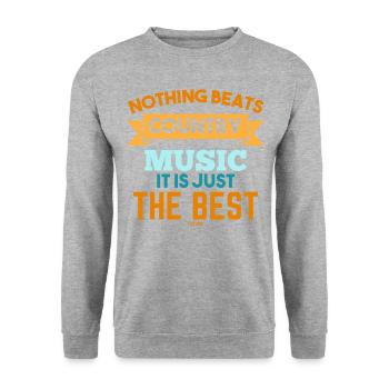 Country Music Western America Linedance - Unisex Sweatshirt - salt & pepper - Front - Alina (178cm) & Michal (187cm)