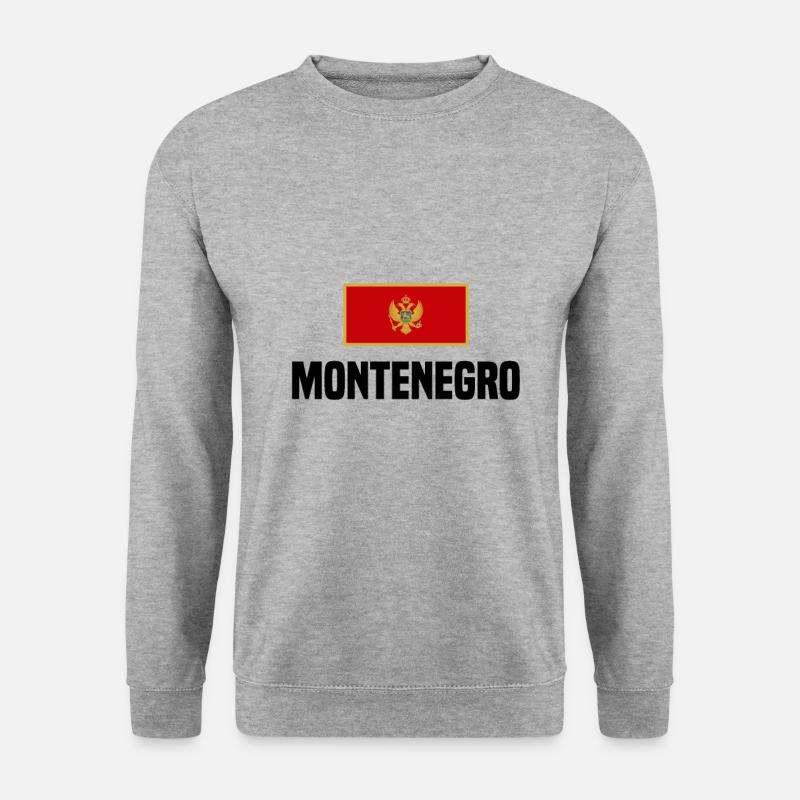 Montenegro! - Unisex Pullover - Weißgrau meliert