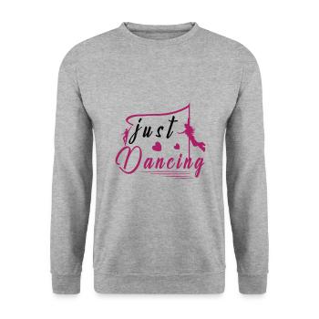 Danseur danseur danse danse sport cadeau - Sweat-shirt Unisexe - gris chiné - Devant - Alina (178cm) & Michal (187cm)