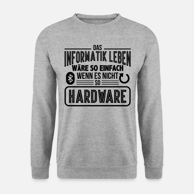Informatiker - Unisex Pullover - Weißgrau meliert