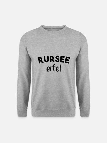 Rursee in der Eifel! - Unisex Pullover - Weißgrau meliert