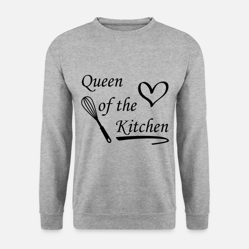Queen of the Kitchen - Unisex Pullover - Weißgrau meliert