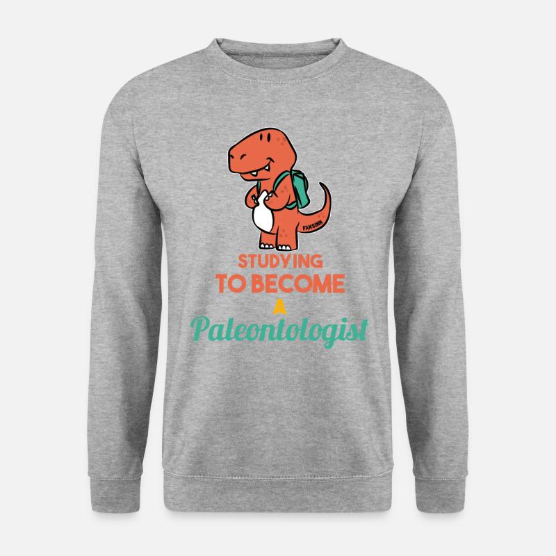Paläontologie - Unisex Pullover - Weißgrau meliert