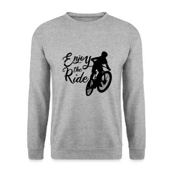 Vélo cyclisme vtt vtt vtt - Sweat-shirt Unisexe - gris chiné - Devant - Alina (178cm) & Michal (187cm)
