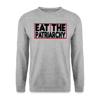 Cadeau féministe féministe féministe - Sweat-shirt Unisexe - gris chiné - Devant - Alina (178cm) & Michal (187cm)