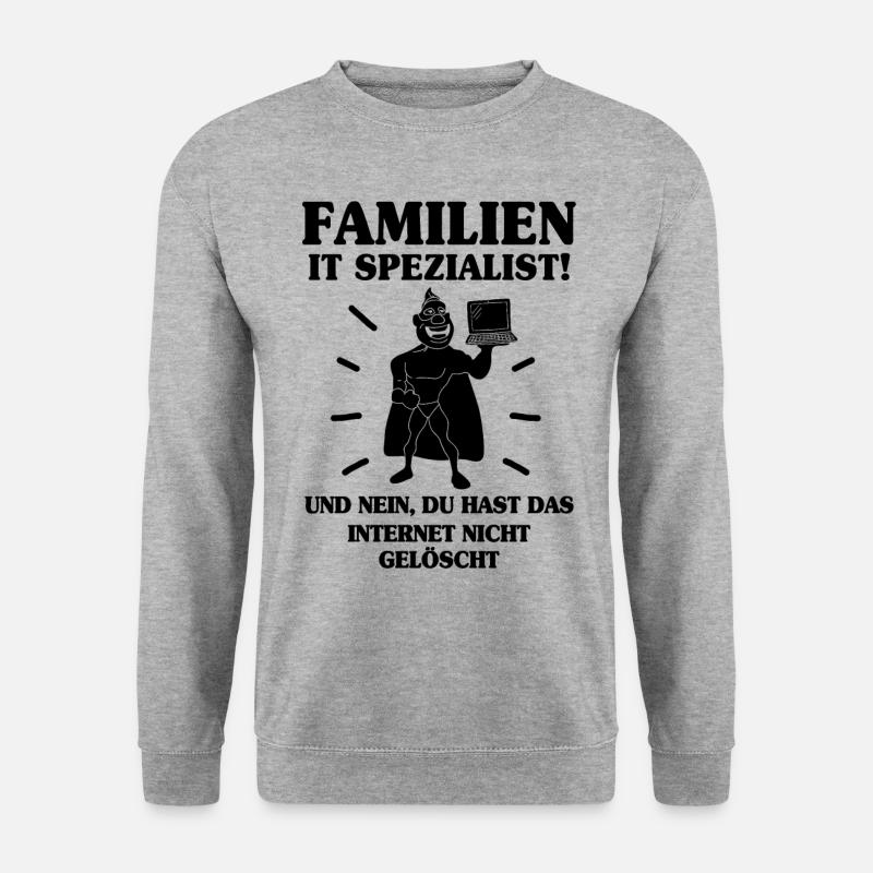 ITler - Unisex Pullover - Weißgrau meliert