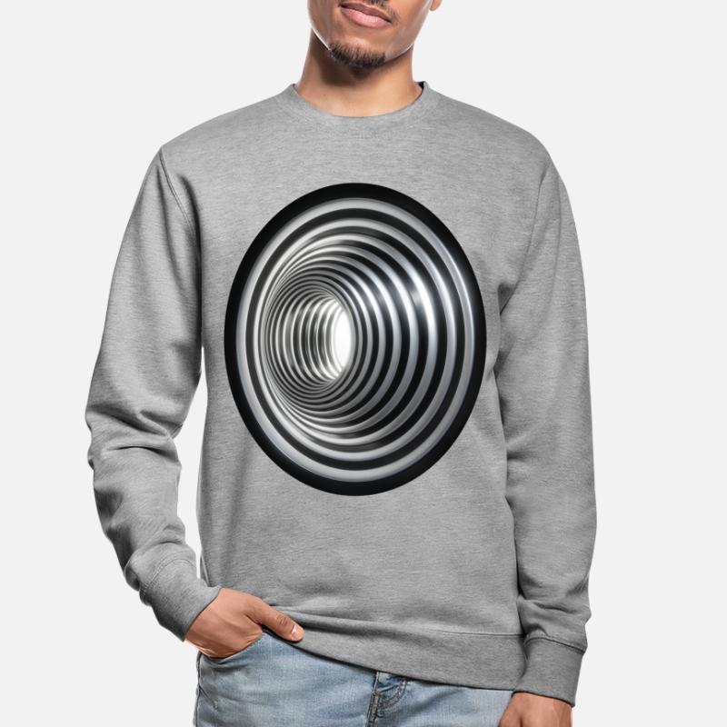 3D Vortex - Effect / 3D Effekt Strudel Swirl Vortex Unisex Sweatshirt