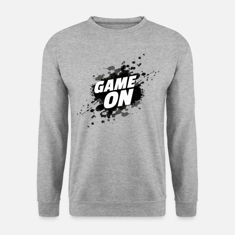 Game On - Unisex Pullover - Weißgrau meliert