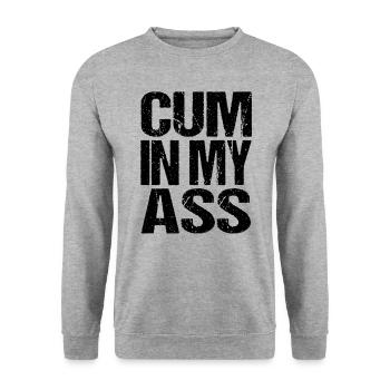 Sexe Proverbe Anal Porno Échangistes - Sweat-shirt Unisexe - gris chiné - Devant - Alina (178cm) & Michal (187cm)