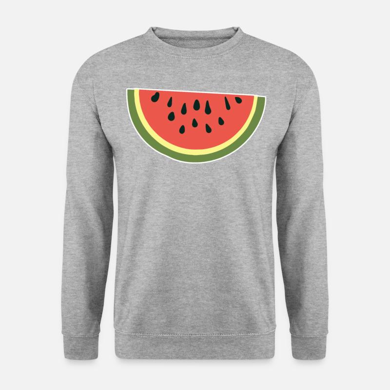 Melon melons fruits melon dames - Sweat-shirt Unisexe - gris chiné