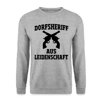 Polizist lustige Polizei Geschenk - Unisex Pullover - Weißgrau meliert - Vorne - Alina (178cm) & Michal (187cm)