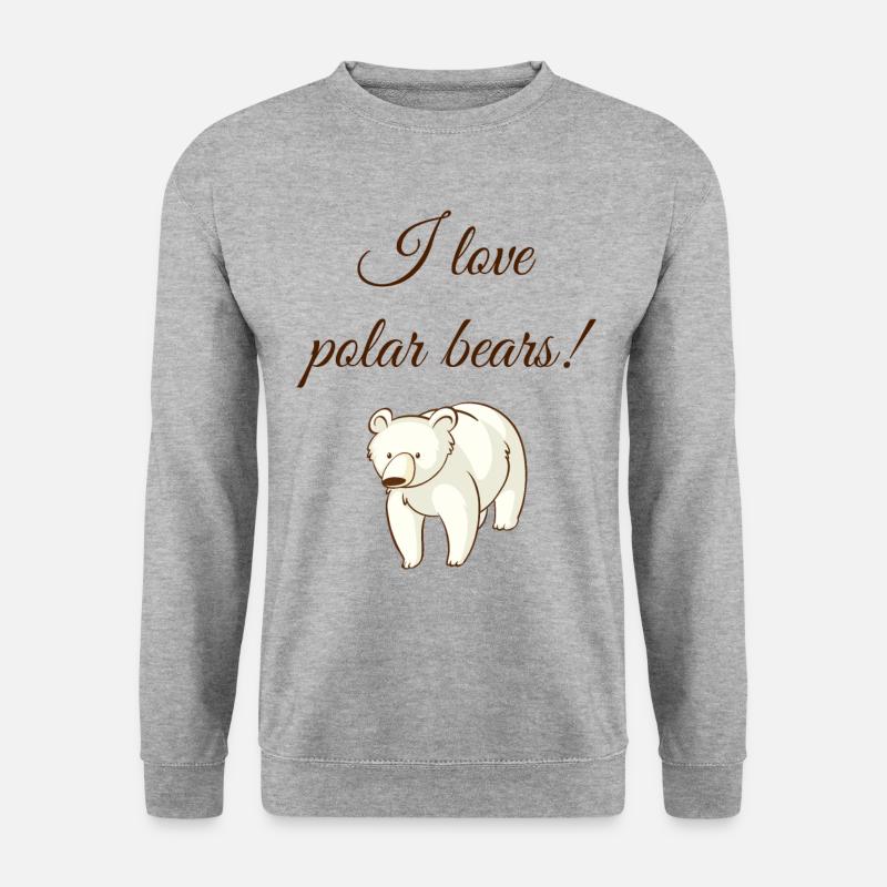 Polar bear polar bears - Unisex Sweatshirt - salt & pepper