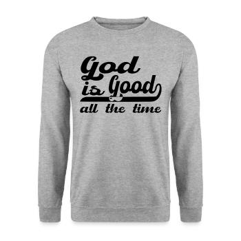 Christianisme Dieu cadeau chrétien - Sweat-shirt Unisexe - gris chiné - Devant - Alina (178cm) & Michal (187cm)