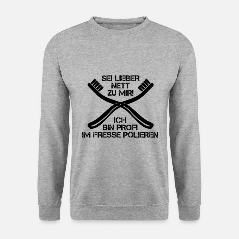 Zahnarzt Geschenk - Unisex Pullover - Weißgrau meliert