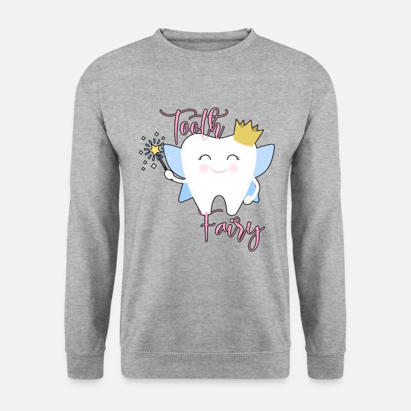 Zahnfee - Unisex Pullover - Weißgrau meliert