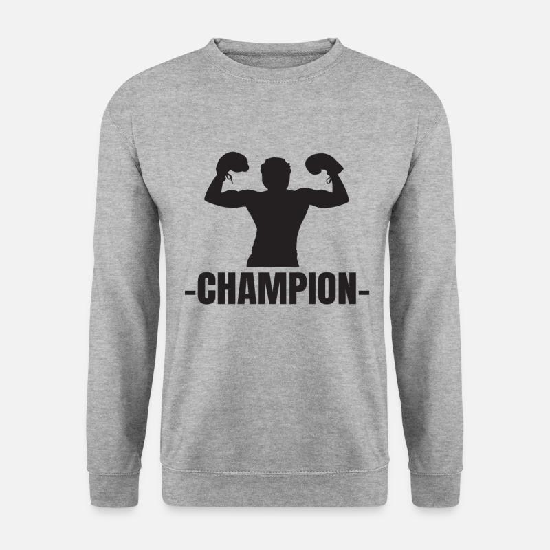 Boxen Champion - Unisex Pullover - Weißgrau meliert