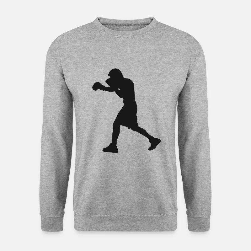 Boxer - Unisex Pullover - Weißgrau meliert